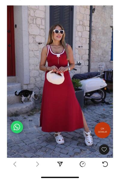 sorisso Strawberry Fabric Zero Sleeve Dress