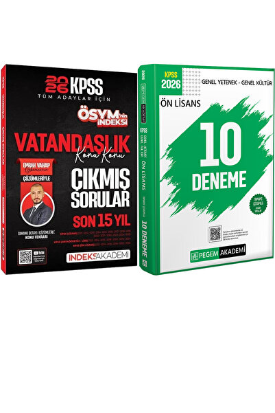 İndeks Akademi Yayıncılık Vatandaşlık ÖSYMnin İndeksi Çıkmış Sorular Son 10 Y...