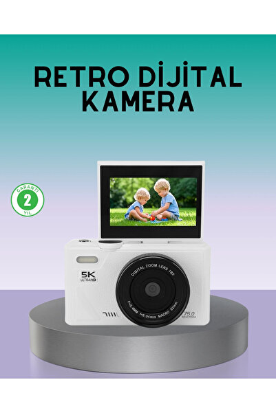 VLK WiFi Bağlantılı 5K Ultra HD Dijital Kamera 75MP Otofokus VLK