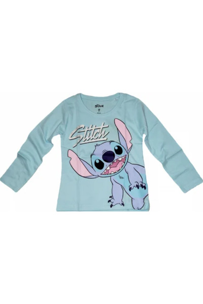 Lilo & Stitch Bluza bumbac, maneca lunga, Crazy Stitch