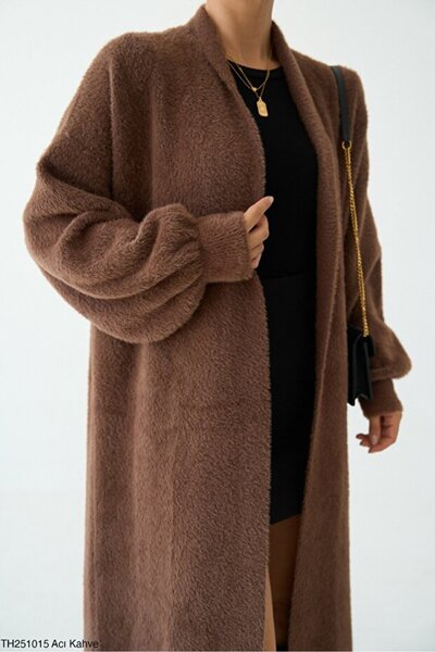 markazzi Women's Oversized Long Knit Cardigan – Pink, Stone, Beige, Black, Co...