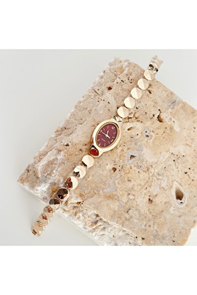 Vesce Atelier Milla Gold Saat Bordo Translates To: Milla Gold Saat Bordo Tran...