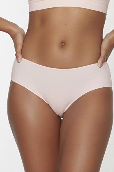 Vanilya Secret Powder Pink Laser Cut No Trace Women's Hipster Panties with La...