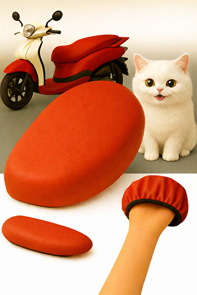 lawrenceshop Ps 150I Compatible Motorcycle Leather Seat Cover Canvas Waterproof