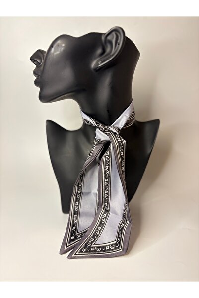 BHR AKSESUAR Patterned Thin Scarf, Ribbon (6X85 cm)