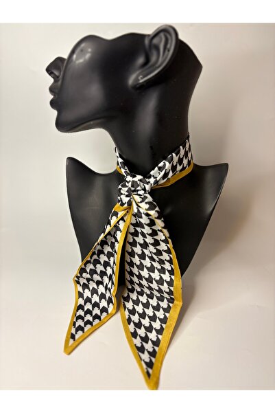 BHR AKSESUAR Patterned Thin Scarf, Ribbon (6X85 cm)