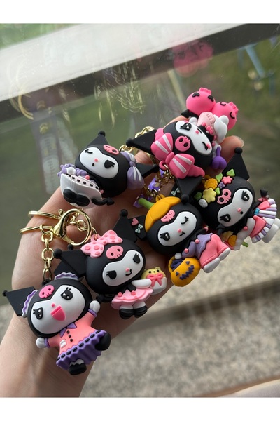 womi سلسلة مفاتيح على شكل شخصية كورومي الفاخرة كإكسسوار لحقيبة الهدايا (يتم إ...