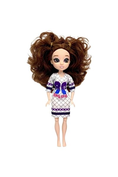 Premium لعبة تحويل دمية أزياء باللونين الأزرق والوردي مع ملابس قابلة لتغيير ا...