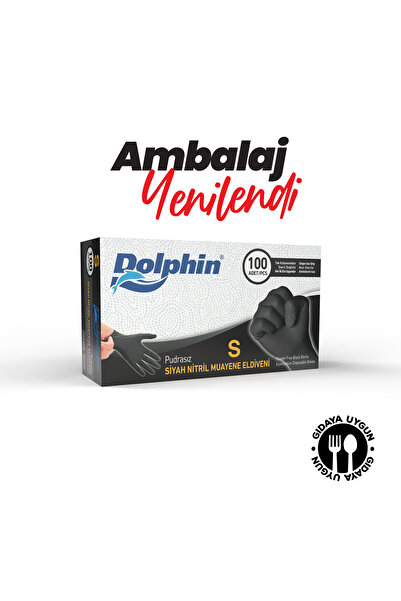 KAREL 100 Lü Çok Amaçlı Pudrasız Siyah Eldiven S Beden Gıdaya Uygun Pudrasız ...
