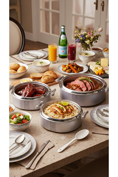 Generic Luxury thermal food container set for serving – elegant design keeps ...