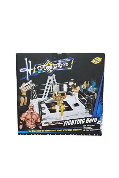 Premium مجموعة لعب حلبة المصارعة مع شخصيات الحركة وملحقات المعركة