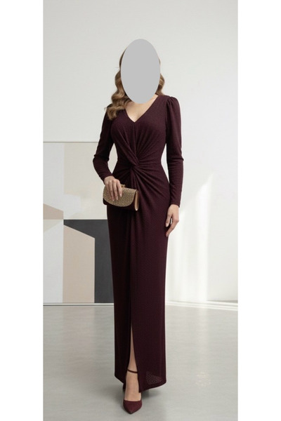 LUMY A mauve Eid dress with a feminine look