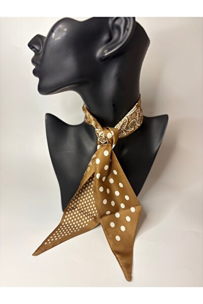 BHR AKSESUAR وشاح رفيع منقوش، شريط (6×85 سم)