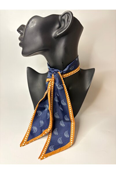 BHR AKSESUAR Patterned Thin Scarf, Ribbon (6X85 cm)