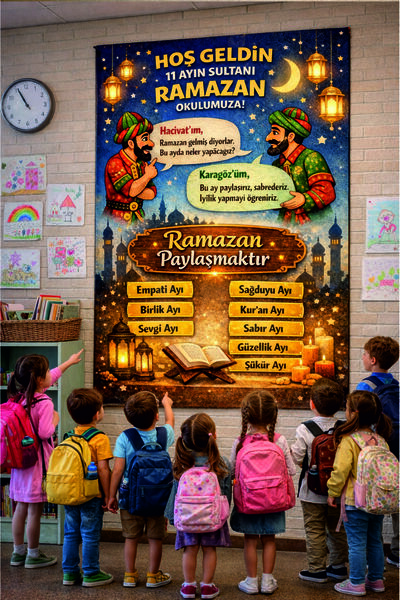 Göktuğ Hediyelik Ramazan Kreş ve Okul Afişleri 150x100cm