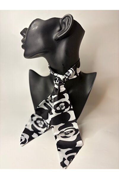 BHR AKSESUAR Patterned Thin Scarf, Ribbon (6X85 cm)