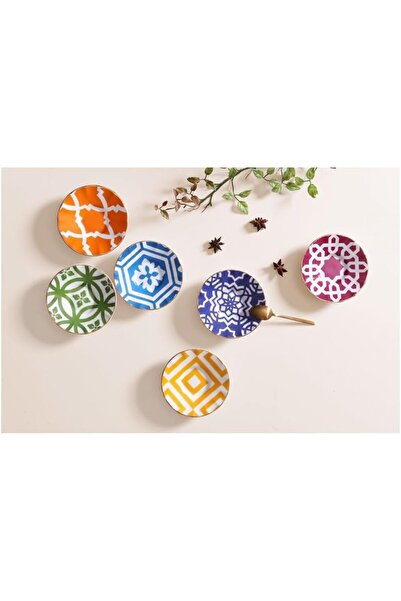 BRF Bezsell Morocco Mixed Color Tea Plate 12 cm Set of 6 1027645