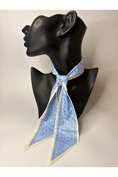 BHR AKSESUAR Patterned Thin Scarf, Ribbon (6X85 cm)