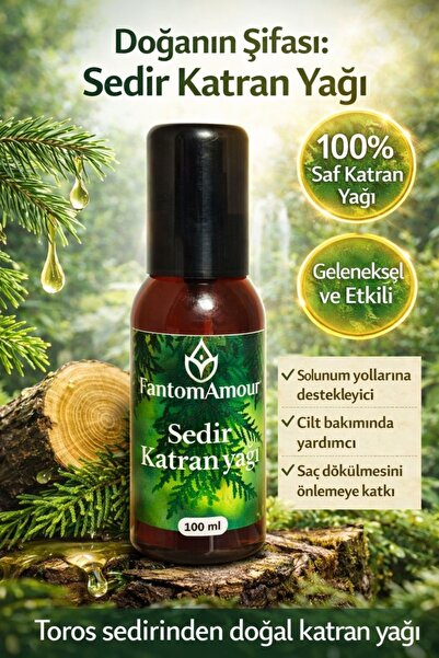 FantomAmour %100 Doğal Rafine Sedir Katranı Yağı – İçilebilir Saflıkta / Toro...