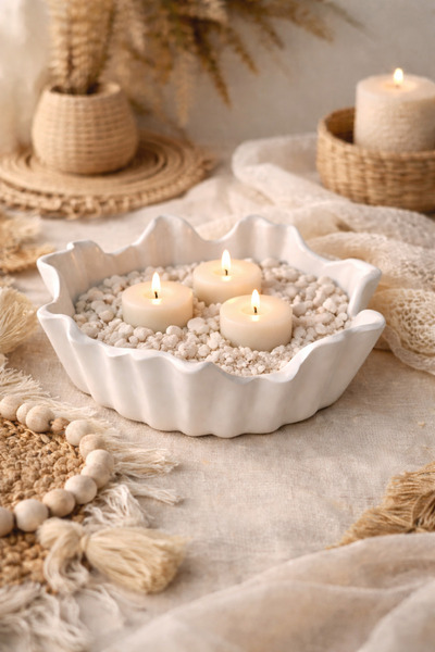 PELIUS Pendant Lamp Detail Decorative Skulent Cobalt Heat, Candle Plate, Orga...