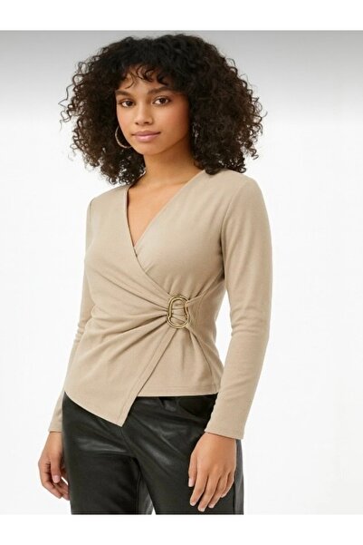 Liya Kruvaze Yaka Bluz