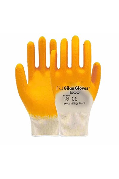 Dorsa 3 Pairs of Yellow Nitrile Worker Gloves