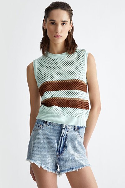 liu.jo Liu Jo Çizgili Kolsuz Triko