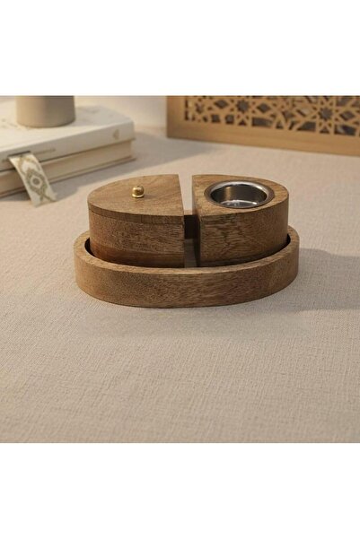 South house Engraved wooden incense burner set, 20*10 cm