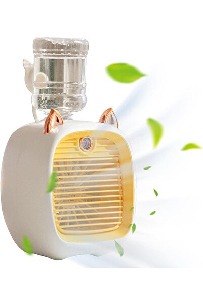 Generic Mini Portable USB Fan with Water Tank, 3-Speed Settings, Cat Ear Desi...