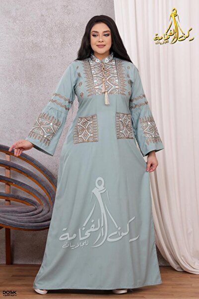 Generies A cotton abaya made from lightweight natural cotton fabric with a wa...