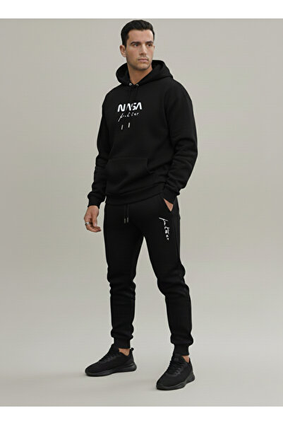 EFFRENATU Nasa Printed Oversized Tracksuit Set