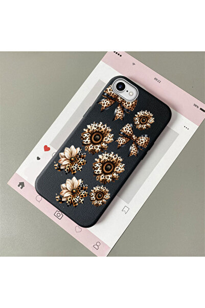 Hontinga For iPhone 7/8/Se 2020 2022 Compatible Leather Texture Anti Fall Sof...