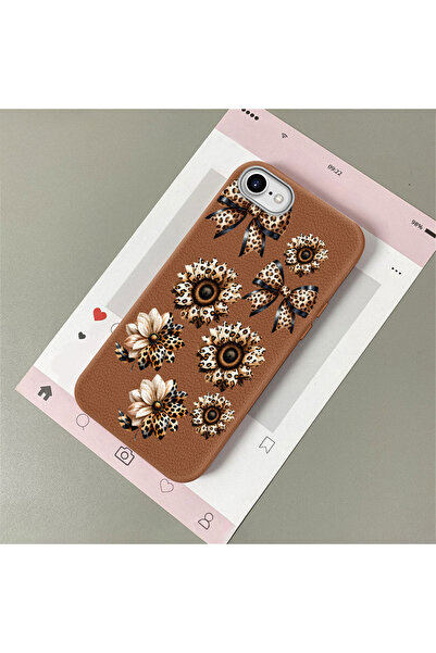 Hontinga For iPhone 7/8/Se 2020 2022 Compatible Leather Texture Anti Fall Sof...