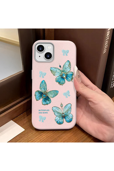 Hontinga حافظة هاتف متوافقة مع iPhone 14 Plus/15 Plus، ملمس جلدي، مضاد للسقوط...