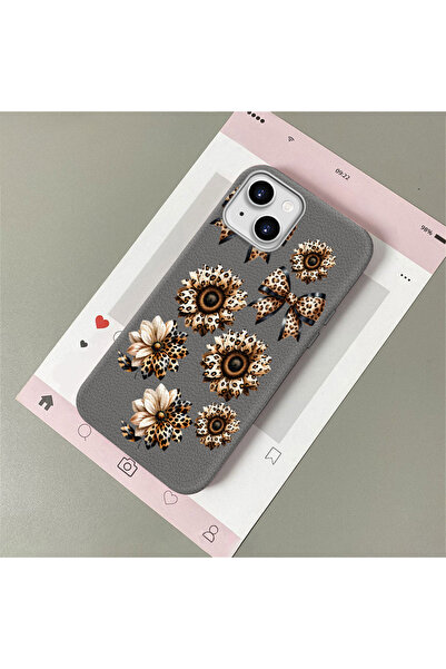 Hontinga iPhone 13/14 Compatible Leather Texture Anti Fall Soft Silicone Phon...