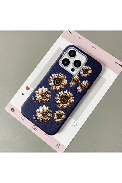 Hontinga iPhone 15 Pro Max Compatible Leather Texture Anti Fall Soft Silicone...