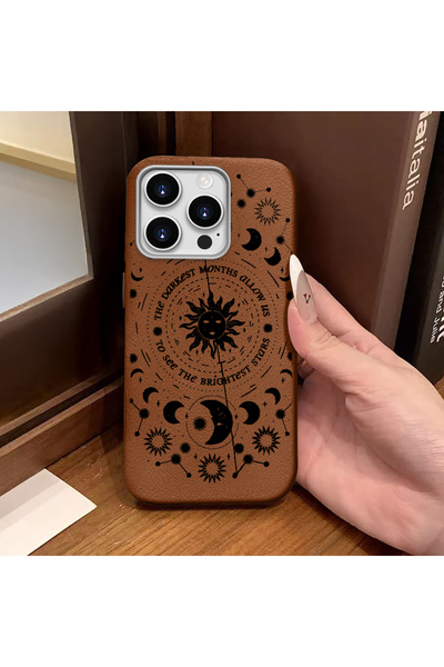 Hontinga حافظة هاتف متوافقة مع آيفون 16 برو، مصنوعة من الجلد، مضادة للسقوط، م...