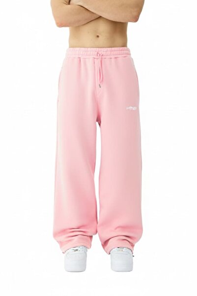 hitup بنطال رياضي شتوي مطرز فاخر ذو أرجل قابلة للتعديل قصة فضفاضة