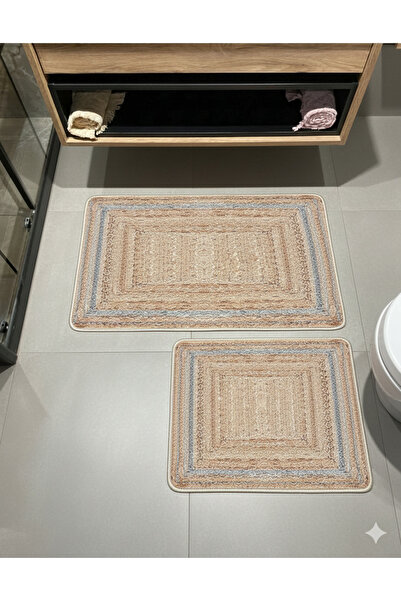 MyDecoRoom مجموعة سجادة حمام مزخرفة مضادة للحساسية وقابلة للغسل في الغسالة وم...