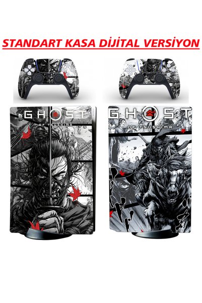EVCİ STİCKER MARKET Ghost Of Tsushima Playstation 5 & Dualsense Sticker Kapla...