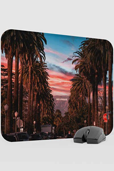mousepad bastir Hollywood Los Angeles Usa V4 48X40 XL Gaming Rubber Non-Slip ...
