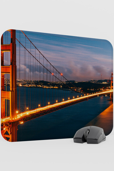 mousepad bastir Golden Gate Bridge California Usa 2 V3 48X40 XL Gaming Rubber...