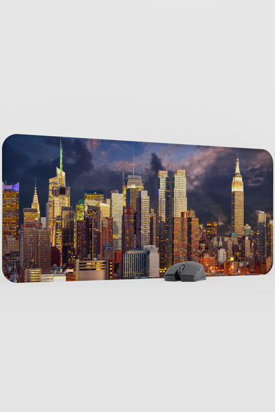 mousepad bastir New York America V5 90X40 XXL Gaming Rubber Non-Slip Base Mou...
