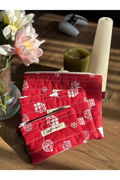 dyhandmade Yeni Yıl İkonlu Makyaj Çantası