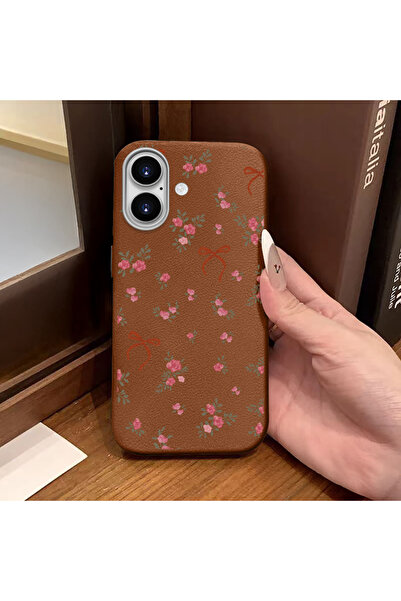 Hontinga حافظة هاتف متوافقة مع iPhone 16، مصنوعة من الجلد، مضادة للسقوط، مزين...