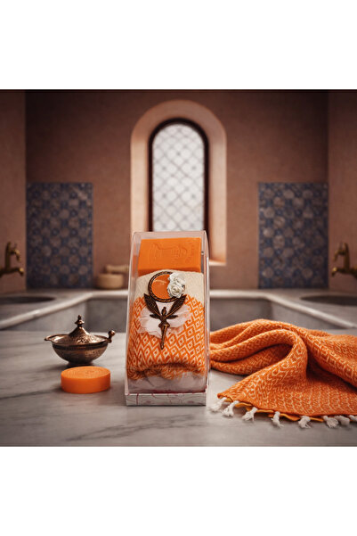 Hediye Hamamı El Yapımı Hamam Hediye Seti – Havlu Sabun ve Dekoratif Ayna