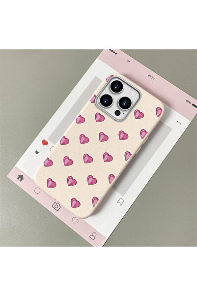 Hontinga iPhone 15 Pro Compatible Leather Texture Anti-Fall Soft Silicone Pho...