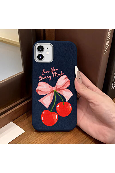 Hontinga iPhone 12 Compatible Phone Case Leather Texture Anti Fall Soft Silic...