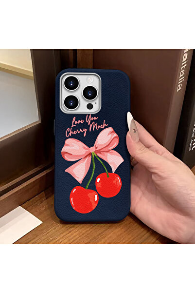 Hontinga iPhone 16 Pro Max Compatible Phone Case Leather Texture Anti Fall So...