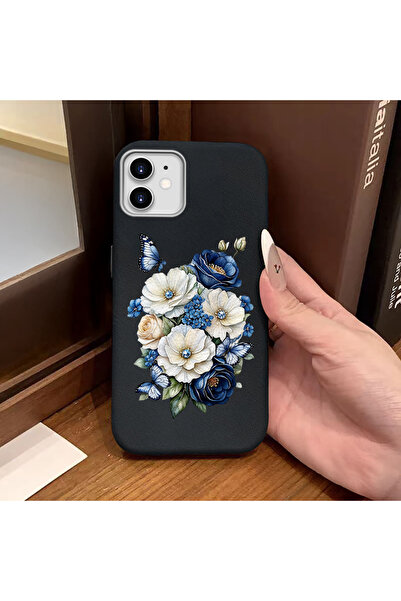 Hontinga iPhone 12 Compatible Phone Case Leather Texture Anti Fall Soft Silic...